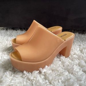 Melissa Nude Platform Sandals